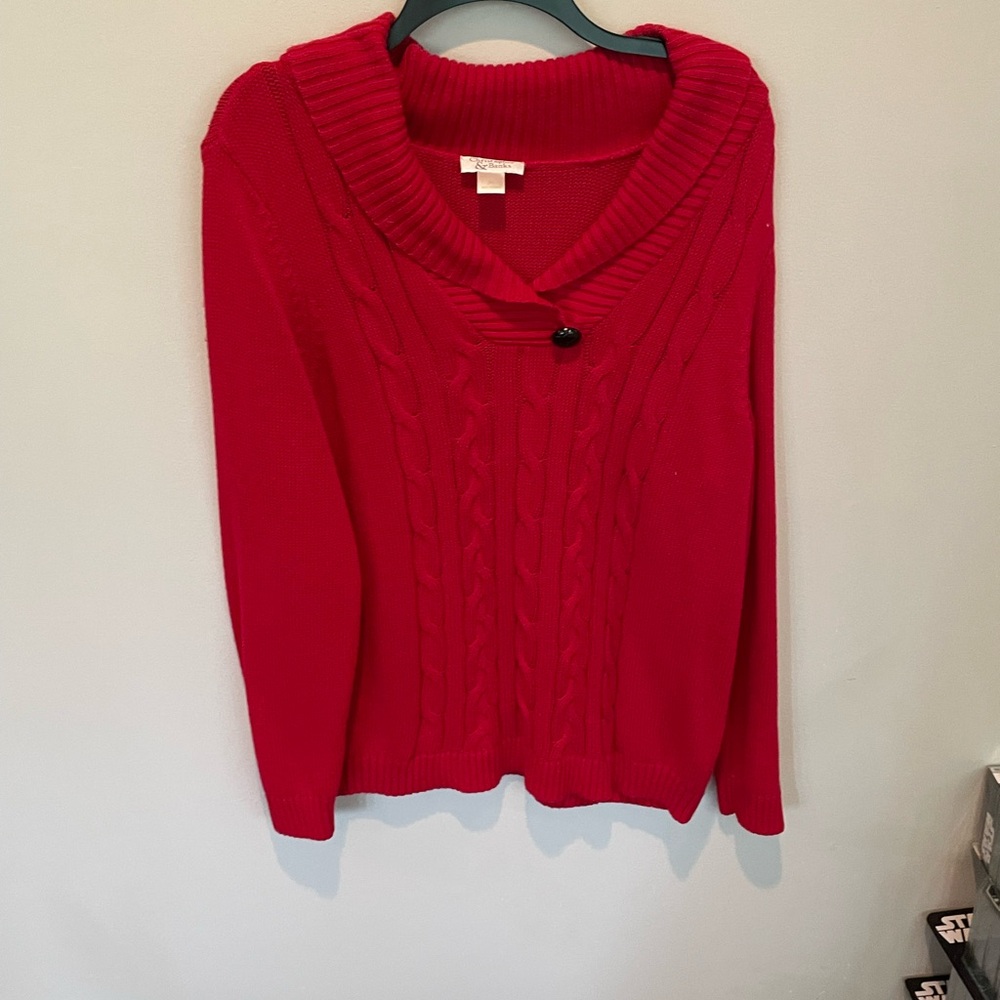 Christopher & Banks Women's Red Sweater